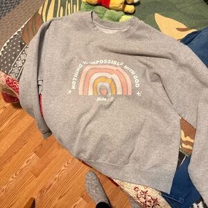 Gray Graphic Sweatshirt
